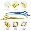 Pet Grooming Scissors, Curved Scissors for Dogs, Professional Dog Hair Scissors for Both Left and Right-Handed Use.
