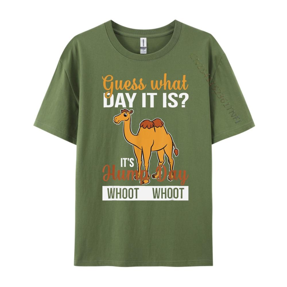 What Day Is It Camel Funny Hump Day Graphic T Shirts 100 Cotton Unisex Mens Shirts Mothers Day