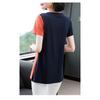 YYFS Damenmode Casual Sommer Frühling Farbblockdruck Kurzarm O-Ausschnitt Blusen & Hemden
