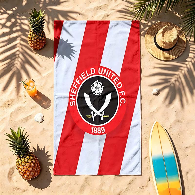 Sheffield United Football Club (5) Theme Beach Towel Sand Resistant Soft And Comfortable Suitable For The Pool Camping Yoga And Diving A Travel