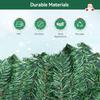 16.4FT/5M Christmas Garland with 100 LEDs Lights, Artificial Greeny Christmas Decorations Wreath for Fireplace Stair Front Door