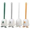 Flexible Silicone Toilet Brush Long Handle, Automatic Opening and Closing