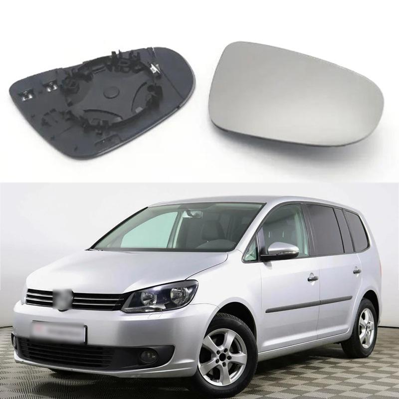 

09-15 VW Touran Замена линзы зеркала заднего вида с подогревом Left side