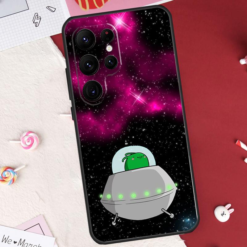 Alien Kawaii Art Case For Samsung Galaxy S24 FE S20 FE S21 S22 S23 S25 S26 Ultra S10 Plus S25 FE Cover Shell