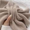 Knitted Cross Scarf Solid Color Neck Warmer Neck Guard Shawl Neckerchief Wrap  Girls