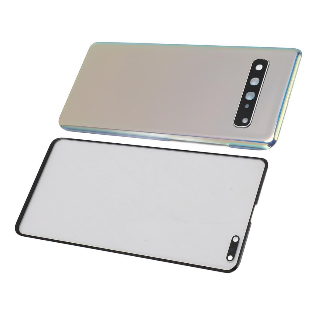 Back Glass Replacement and Front Outer Lens Glass Screen with Camera Lens Tape Parts Repair Tools for S10 5G