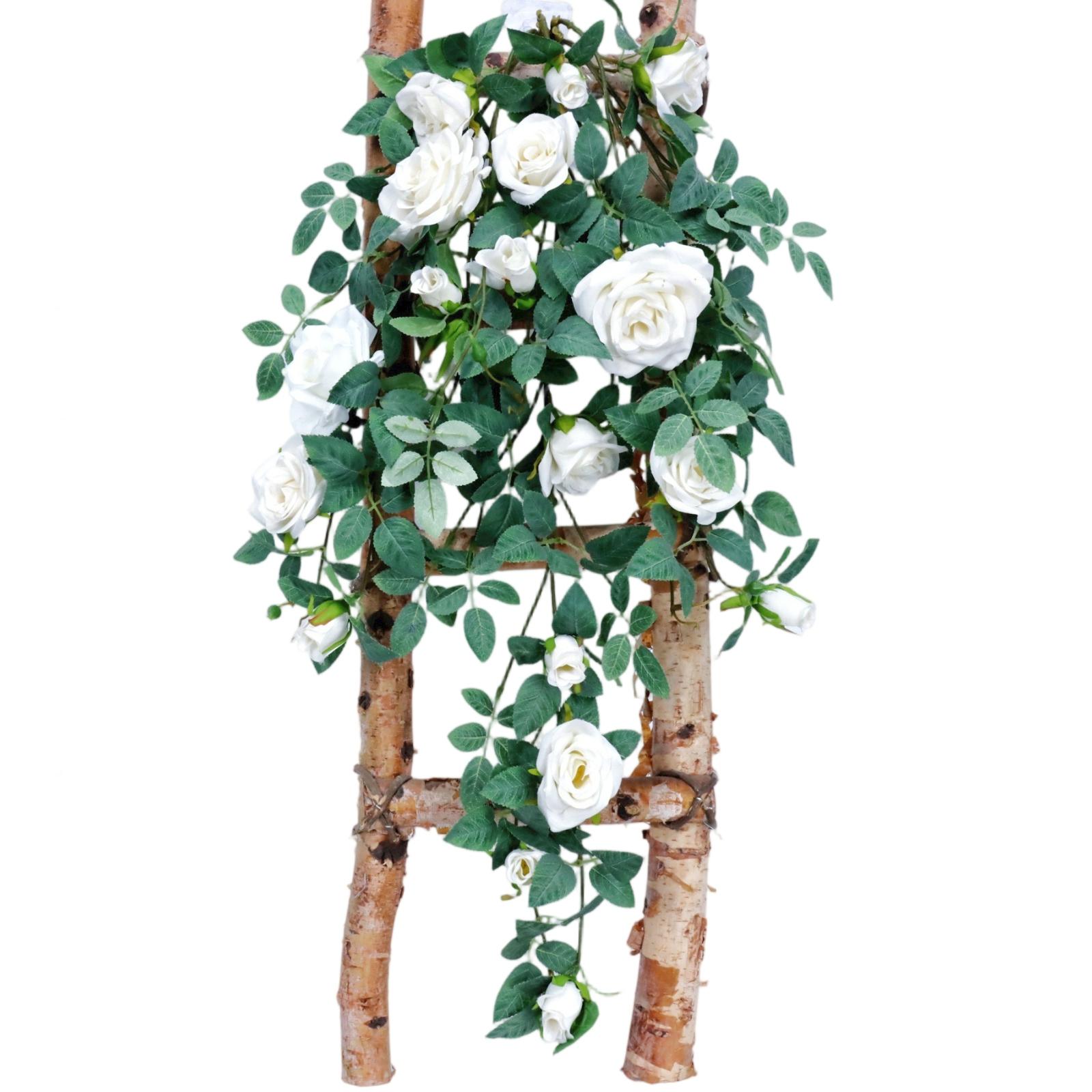 

0.9m Artificial Flower Vine, Fake Flower Vine, Plastic Flower, Pipe Cover, Balcony Decoration One Size