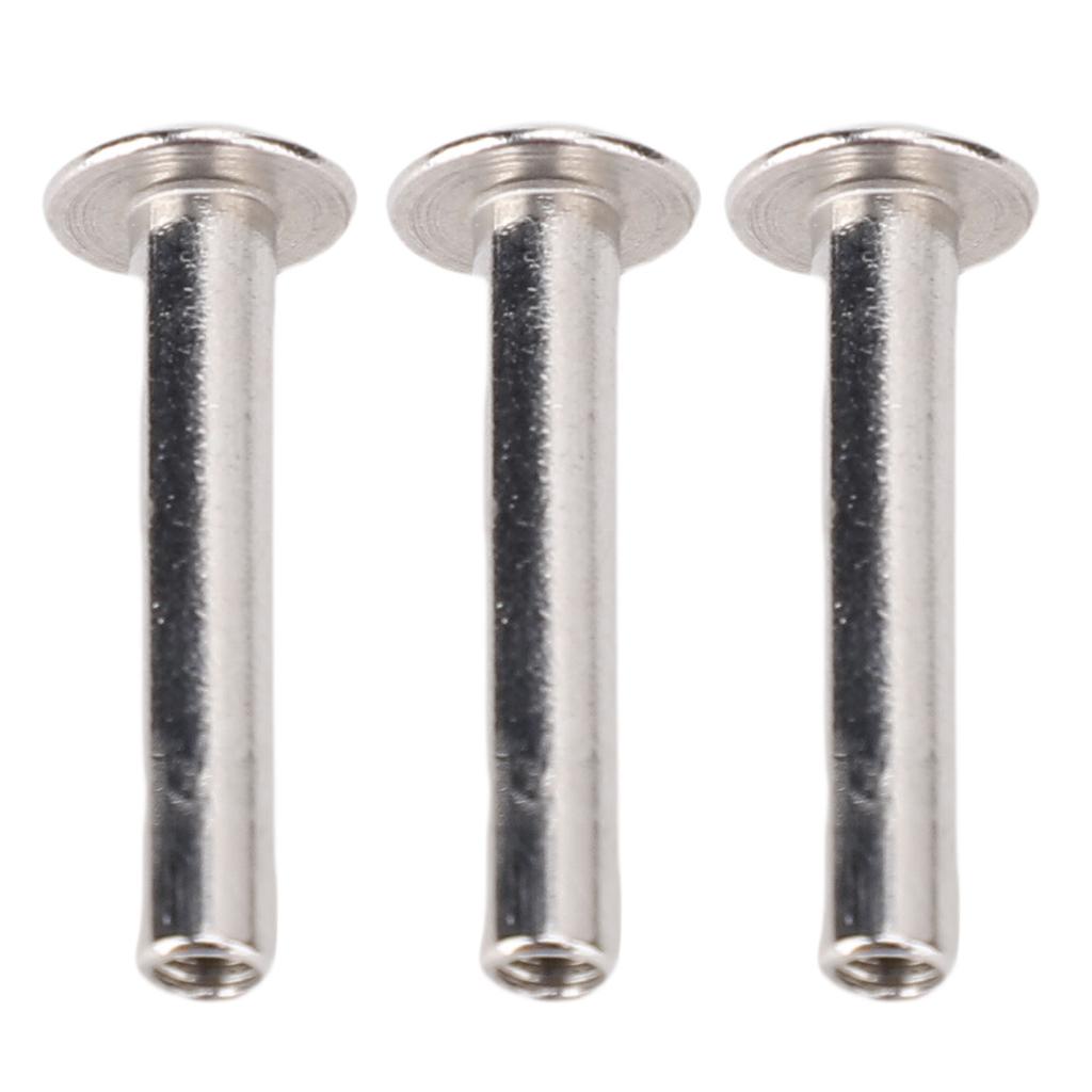 4x22x8.5mm 100 Set M3 Tubular Rivets Set Metal Double Cap Rivet Studs for PU Leather Clothing