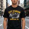 Vintage Green Bay Sports Tee City Stadium Print Unisex Unisex Cotton Short Sleeve Wisconsin Football Fans