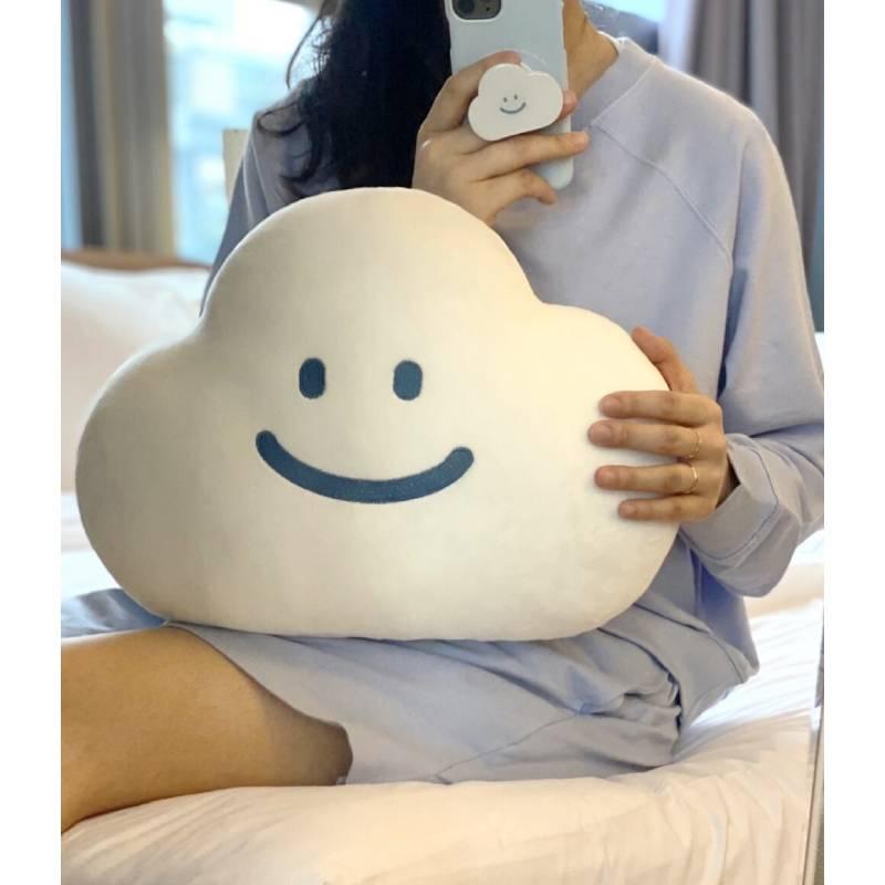 Soft And Cuddly Cloud Emoji Pillow For Girls Unique Korean Ins Design