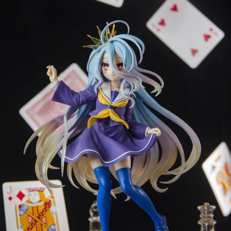 19CM Anime NGNL No Game No Life White "Figure Anime PVC Anime Action Figures Model Collection Ornament Anime Model Toys Gifts