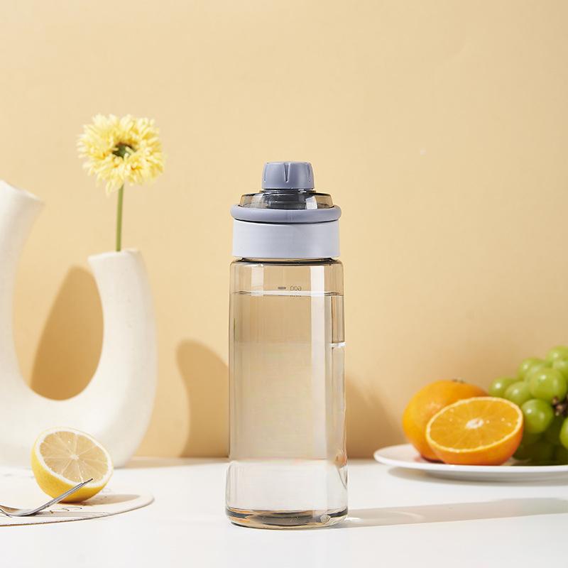 

Пластиковые чашки для мужчин, женщин и детей. Портативные чашки для спортивных чайников. Простые чашки большой емкости для уличного пространства. 900ml серый