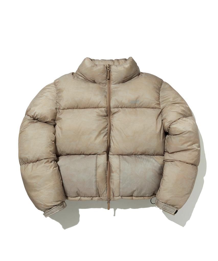 Suade Short Puffer Jacket [Beige]