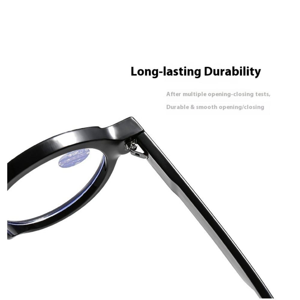 Men Round Retro Reading GlassesGlasses Lenses with Clear VisionMetal Connected Eyeglass Legsfor Women 1.0 1.5 2.0 2.5 3.0 3.5