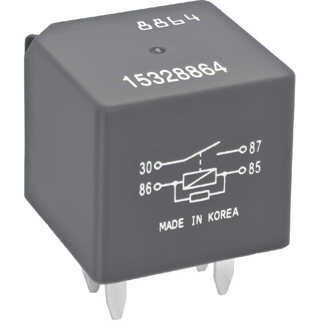 Automotive Relay 15328864 (Pack of 2) – D1741C 12V 40A 4-Pin SPDT Automotive Relay 12193604 13503102 Replacement – A/C Compressor, Starter & Fan