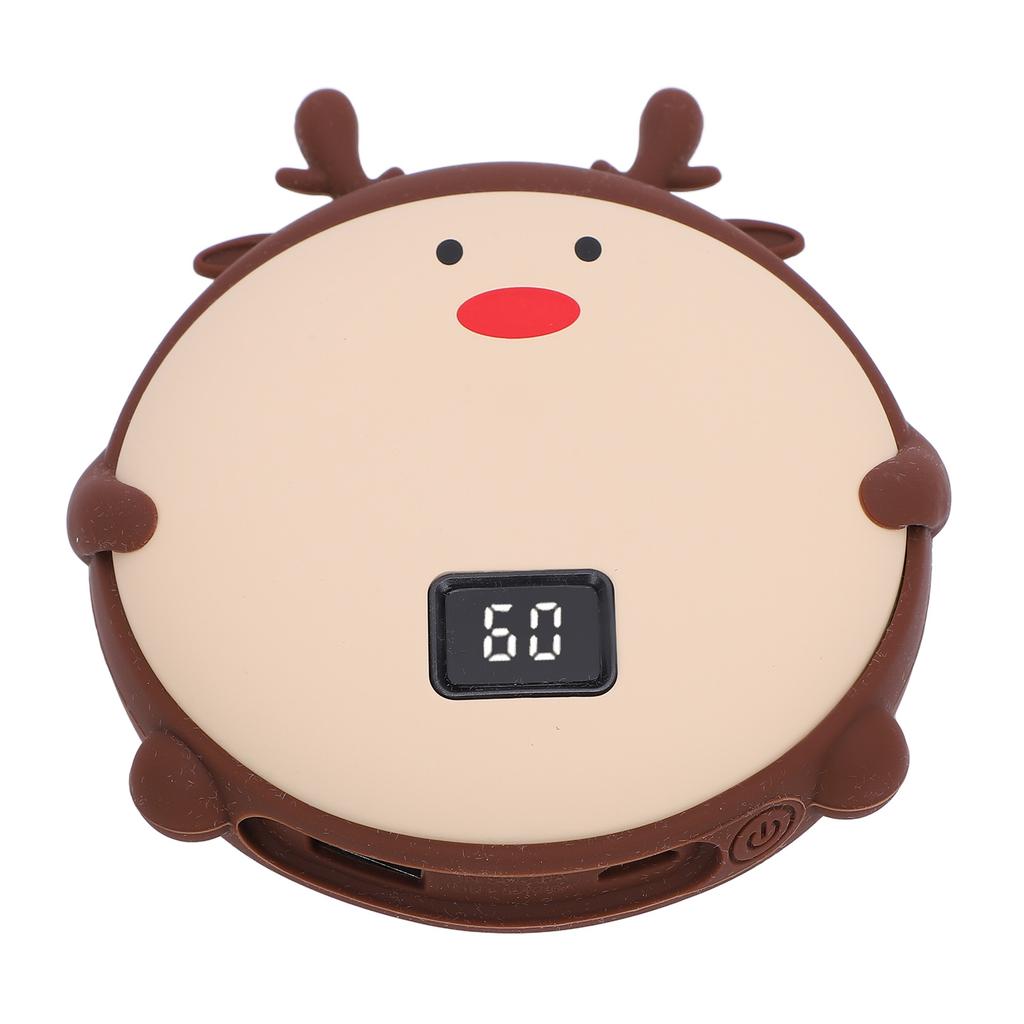 2 In 1 Handwarmer 10000 MAh Power Bank Cartoon 2 Temperature LED Digital Display USB Charging