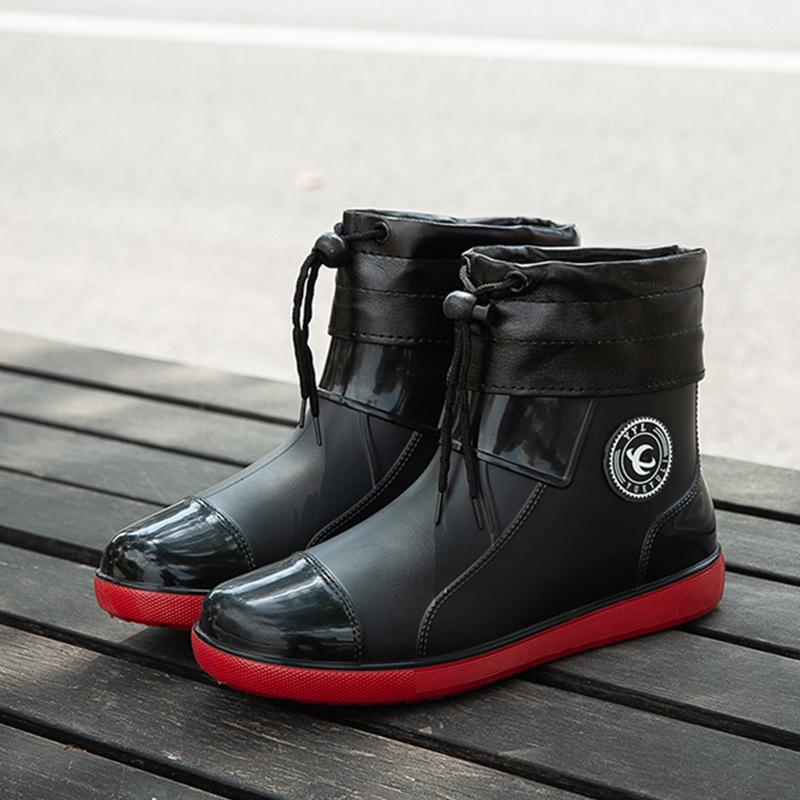 

Новые мужские взрослые бархатные парные дождевые ботинки большого размера водонепроницаемая обувь мужские универсальные нескользящие теплые рабочие резиновые ботинки зима 49