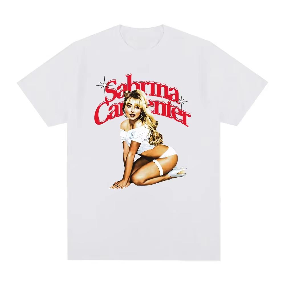 Sabrina Carpenter 2026 NewTShirt High Quality Teeshirt Sleeve WomenUnisex Cotton Gothic Tshirt Round Neck Summer Tees