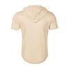Summer New Men's Hooded Sports Fitness Versatile Casual Short Sleeved T Shirt