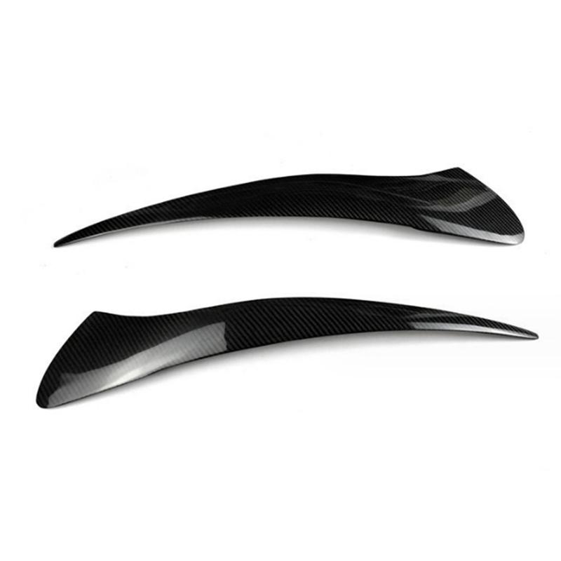A28G-Front Headlight Cover Head Light Lamp Eyelid Eyebrow Trim For BMW 5 Series GT GT528 GT535 GT550 F07 Real Carbon Fiber Parts