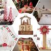 25-Day Wooden Nativity Countdown Calendar Tabletop Christmas Ornament Winter Festival Celebration Christian Advent Calendar