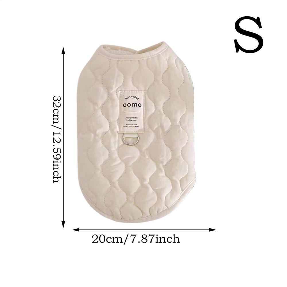 

Пальто для собак для холодной погоды, теплая зимняя одежда для собак с отверстием для шлейки, ветрозащитная одежда для питомцев, зимние аксессуары для маленьких, средних, больших M бежевый