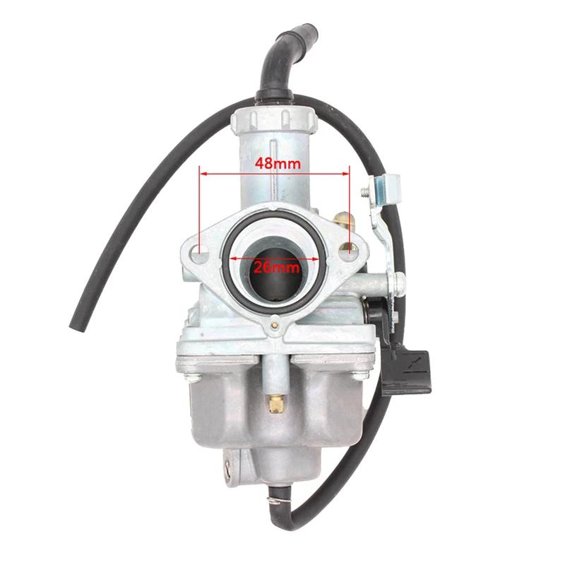 Pitbike 125CC PZ26 Carburetor CG125 For Honda Keihin 26mm CB125 TRX250 TRX 250EX XR100 XR200 Enduro Motorcycle Carburetors