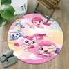 1pc Catch Teenieping Magic Sweethear (3) Print Round Carpet Chair Round Carpet Suitable for Bedroom Living Room Home Decorative Carpet