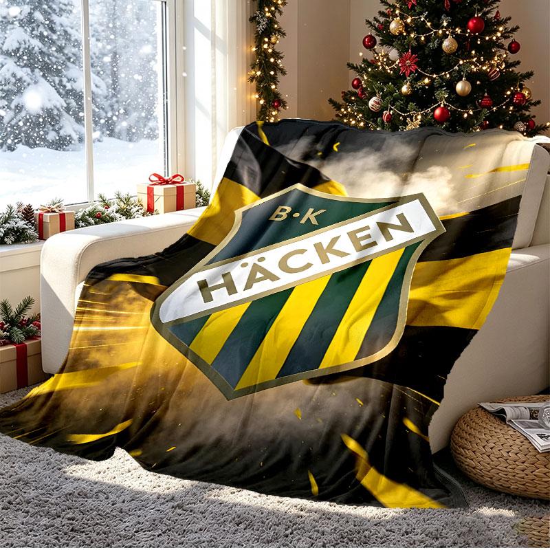 BK Hacken Pattern Blanket for Home Decoration, Bed, Sofa, Car Travel, Camping, Suitable for All Seasons, Birthday Christmas Gift