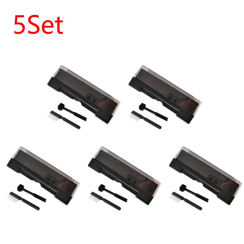 1-5Set Record Cleaning Brush Cleaner Kit 2 In 1 Vinyl Record Cleaning Brush Dust Remover Kit Cleaning Brush Set for Turntables