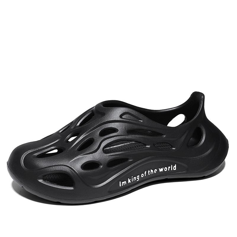 Summer new sandals men's outdoor wear platform beach shoes hollow breathable bag and casual hole shoes