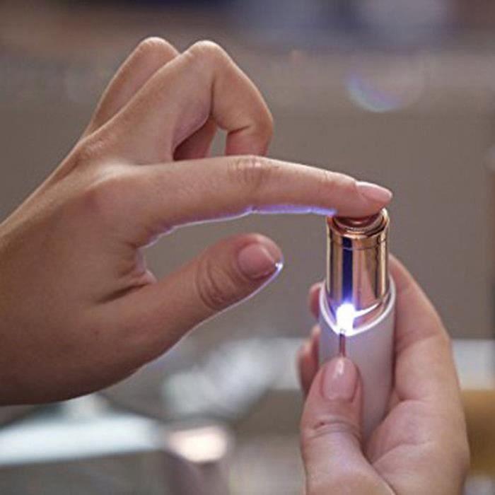 Epilierer - Final Touch - Rot - Hypoallergen - Schmerzfrei - Tragbar