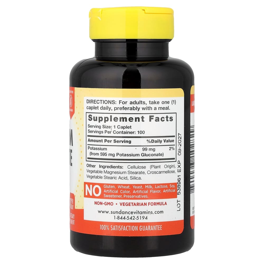 iHerb Potassium Gluconate 595mg 100 Tablets