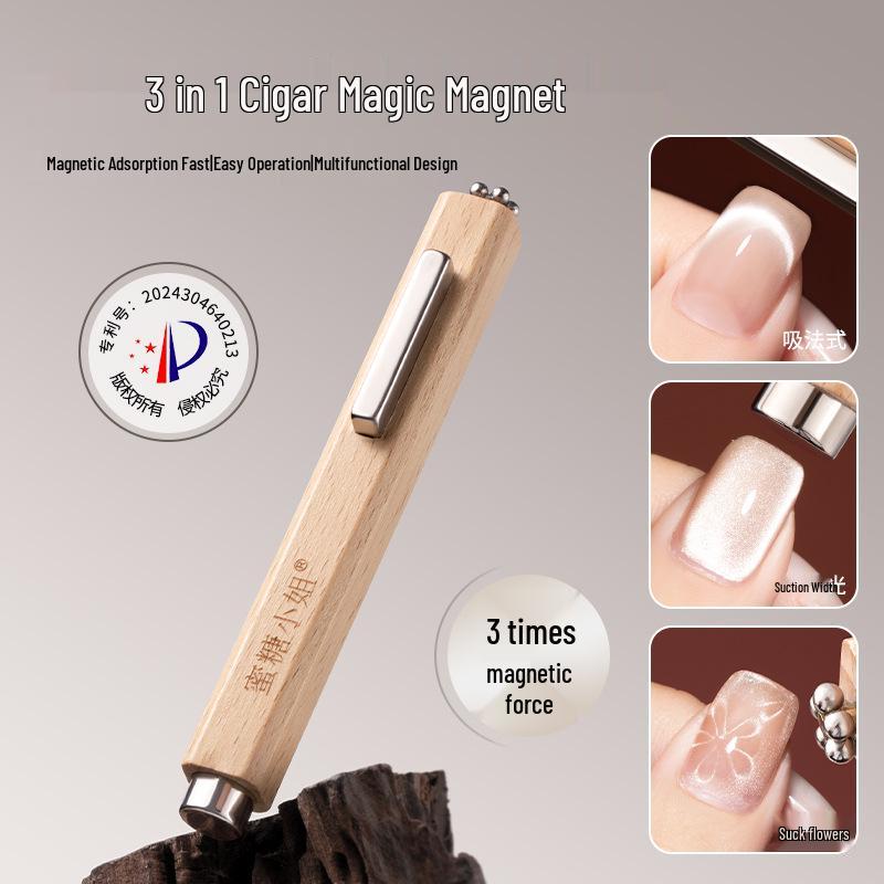 Fancy Cat Eye Nail Salon Magnetic Cylinder Tool