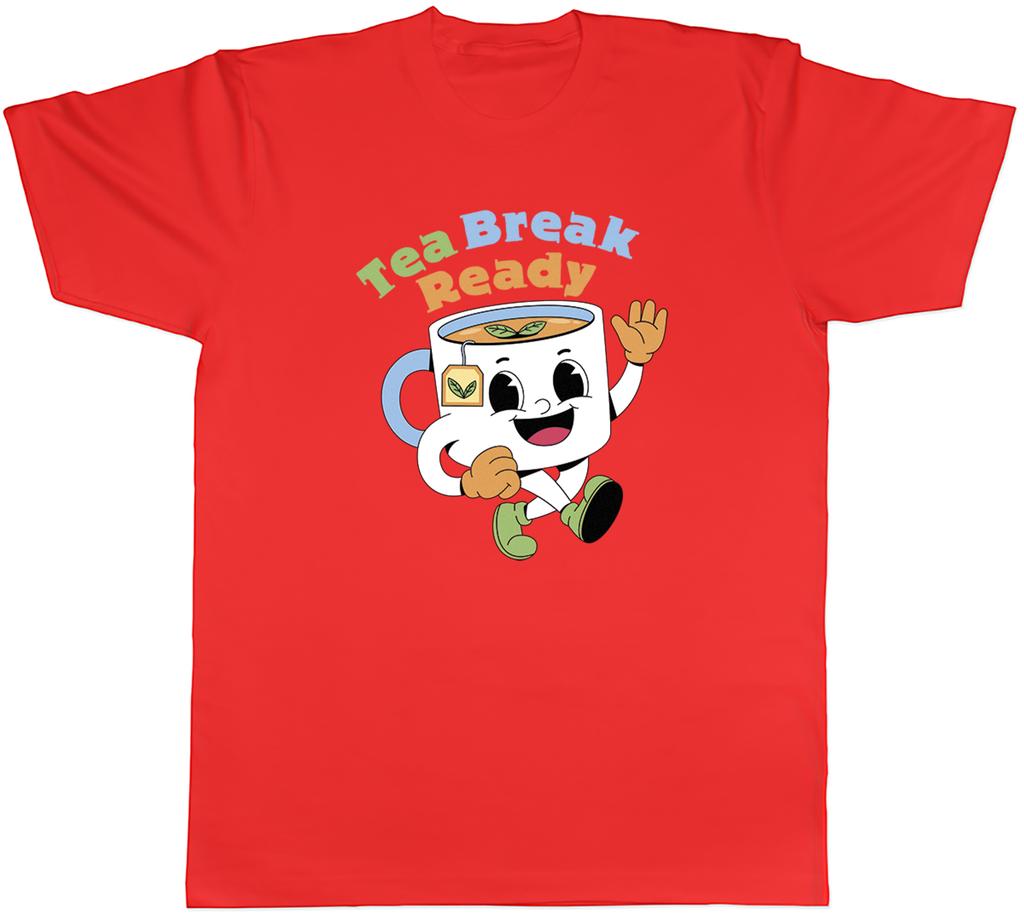 Tea Break Ready Funny Cuppa Brew Unisexs TShirt Tee Gift Top