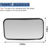 2PCS Rectangular Blind Spot Mirror for Car, HD Glass Wide Angle Convex Side Rearview Mirror with Stick-on Design, 360° Adjustable Framed Safety