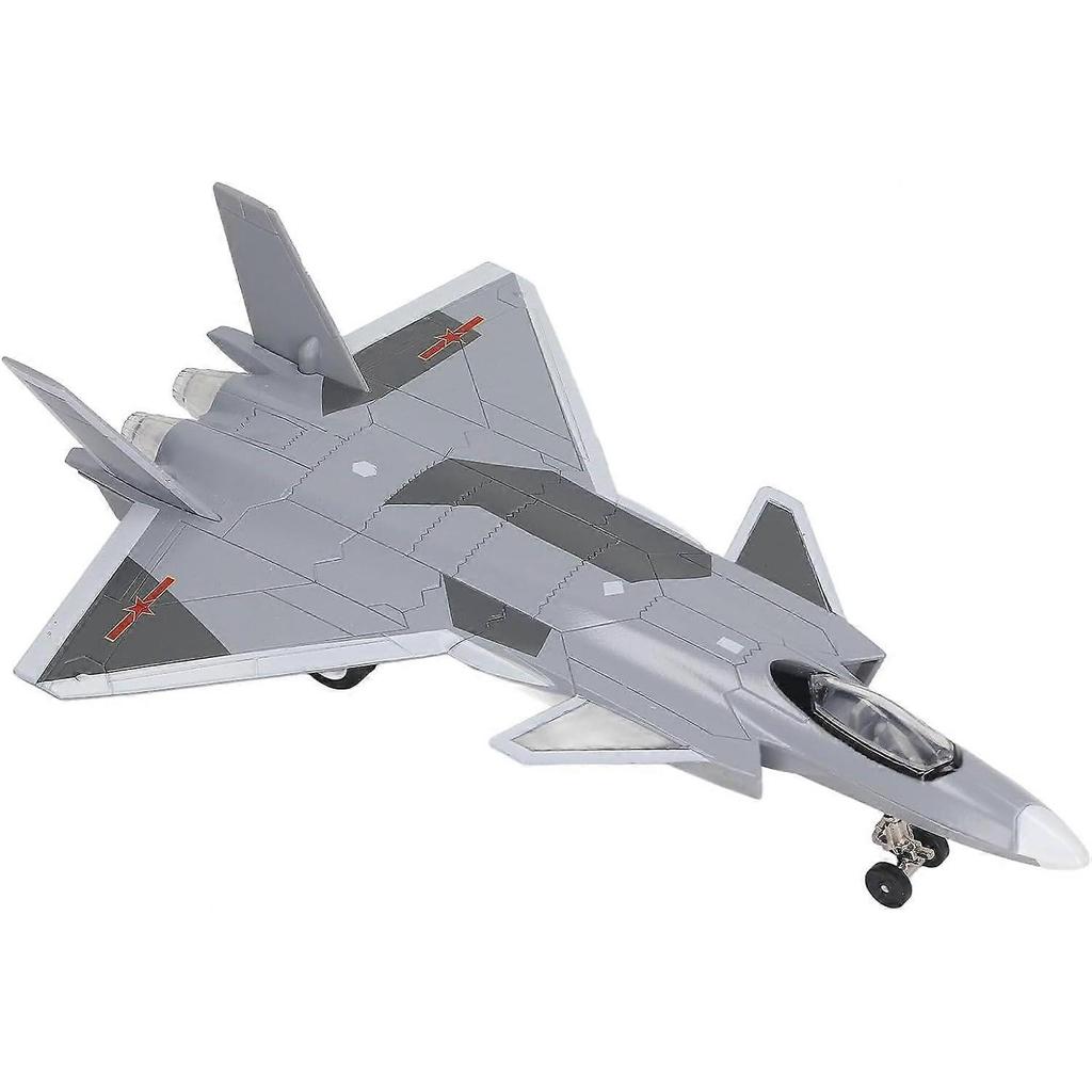 Fighter Aircraft Toy, Alloy Simulated Pull Back Exquisite Fighter Aircraft Model for Amateur for Bedroom (Black)