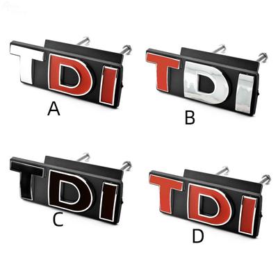 Rhino Tuning TDI Auto-Frontgrill-Emblem für VW Scirocco Passat Bora Golf CC TDI Auto-Styling-Abzeichen-Aufkleber 510