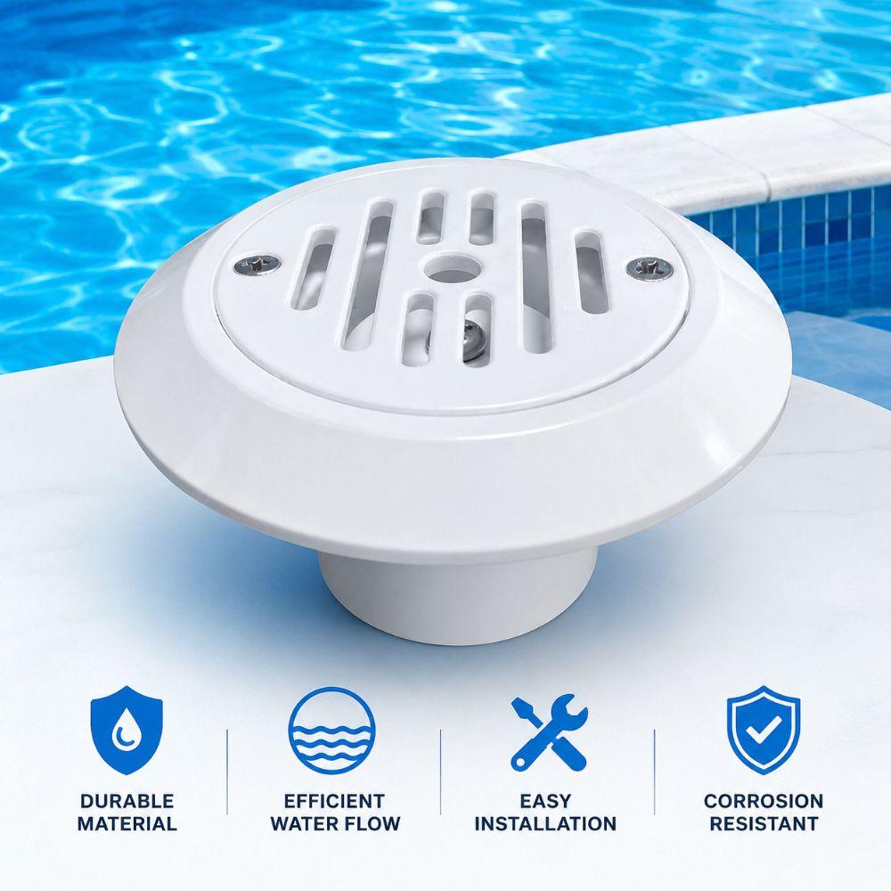 SP1424 Pool Wasserauslass 1,5 Zoll 2 Zoll Pool Einlass Fitting Tragbarer Poolablauf