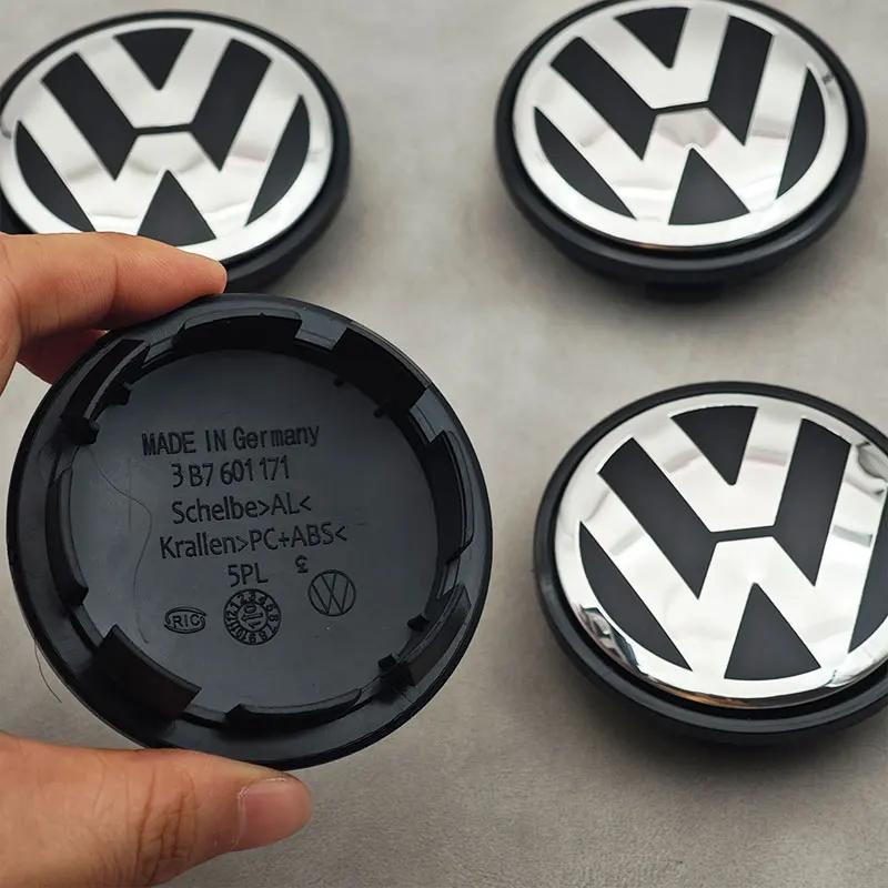 2026 Hot Emblems For VW Volkswagen Jetta MK5 Golf 4pcs/set 65mm Car Wheel Center Caps Rim Hub Caps For Volkswagen VW Golf 6 Pass ZG9
