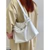 IELGY Korean Version Oil Leather Large-Capacity Tote Bag All-Match One-Shoulder Mess