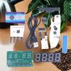 Soldering Practice Equipment, DIY Digital Alarm Clock with Mini Weather Station DC 5V.
