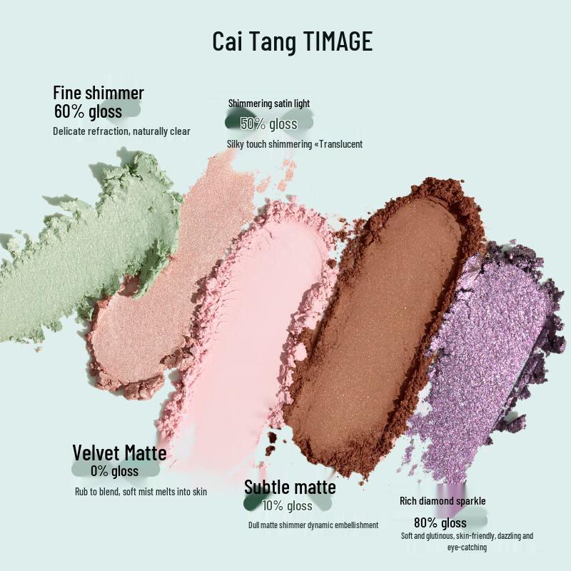 TIMAGE Five-Color Eyeshadow Palette