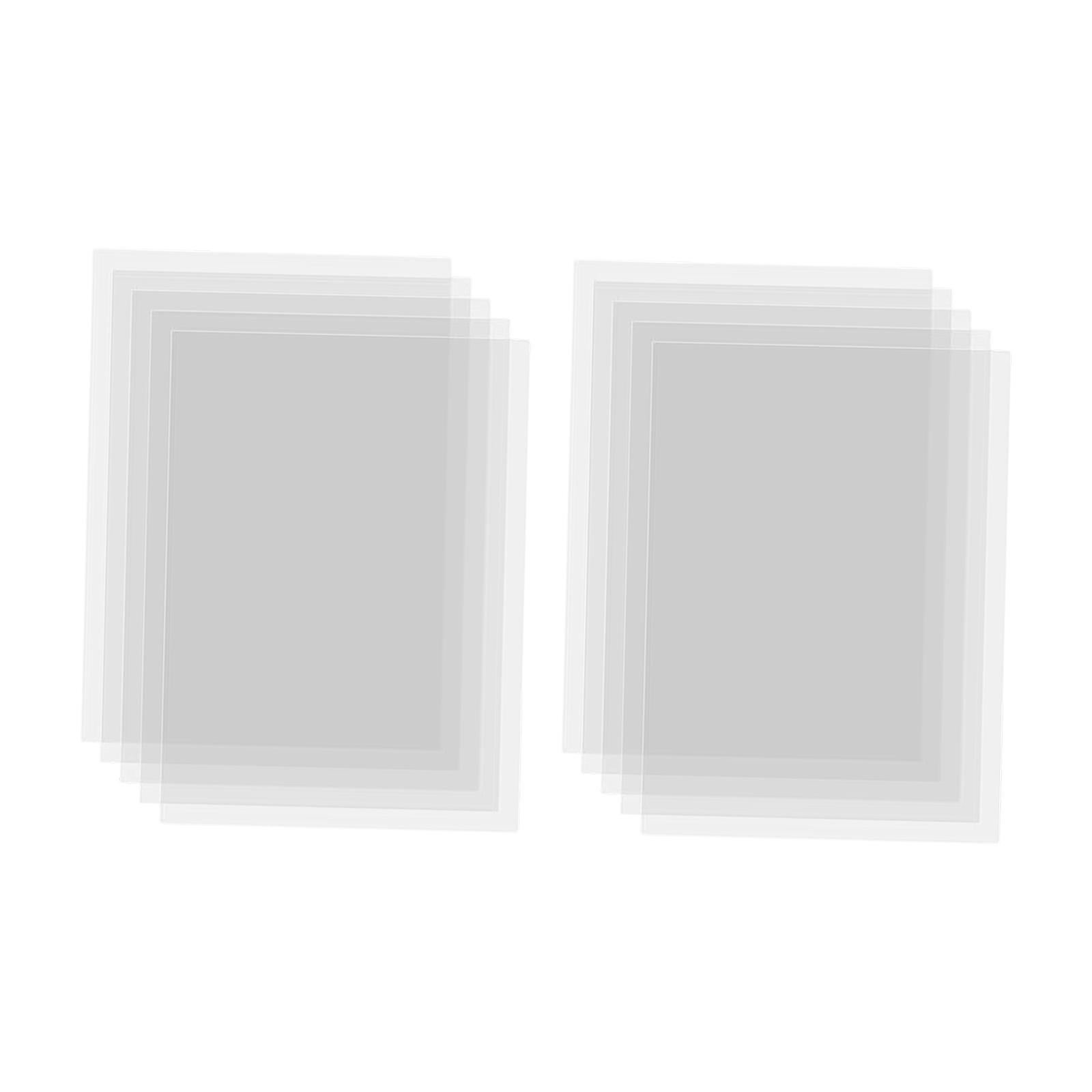 10x Clear Acetate Sheets,Easy to Use,Stencil Template,Blank Mylar Stencil Sheets for Quilting Stencils for Art Silhouette Decor chiaro