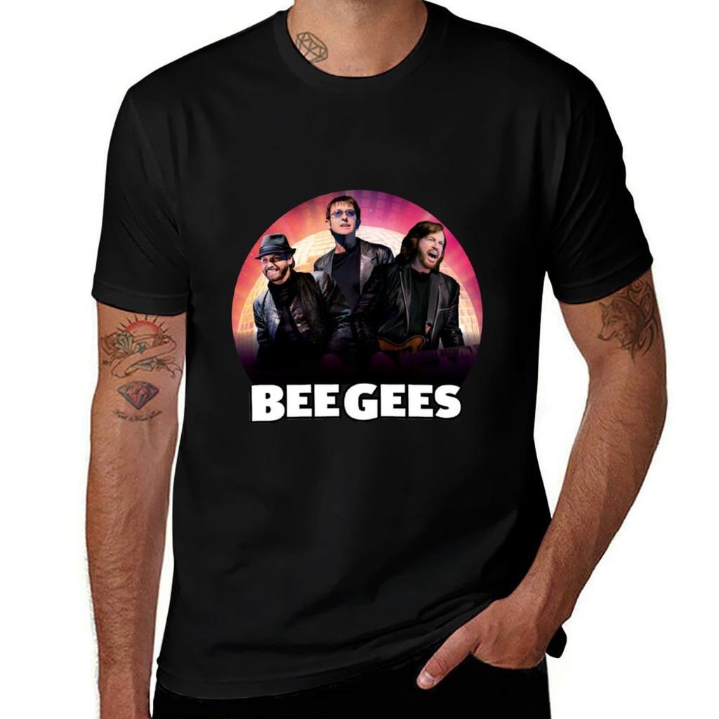 The Most Popular Bee Gees Band In Caseof A Zombie Apocalypse Tshirt Heavy Duty Casual Work Tee Tshirt