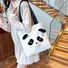 Simulated Panda Plush Cartoon Backpack Children's Schoolbag Cute Crossbody Shoulder Bag Girl Hand Gift Doll Machine