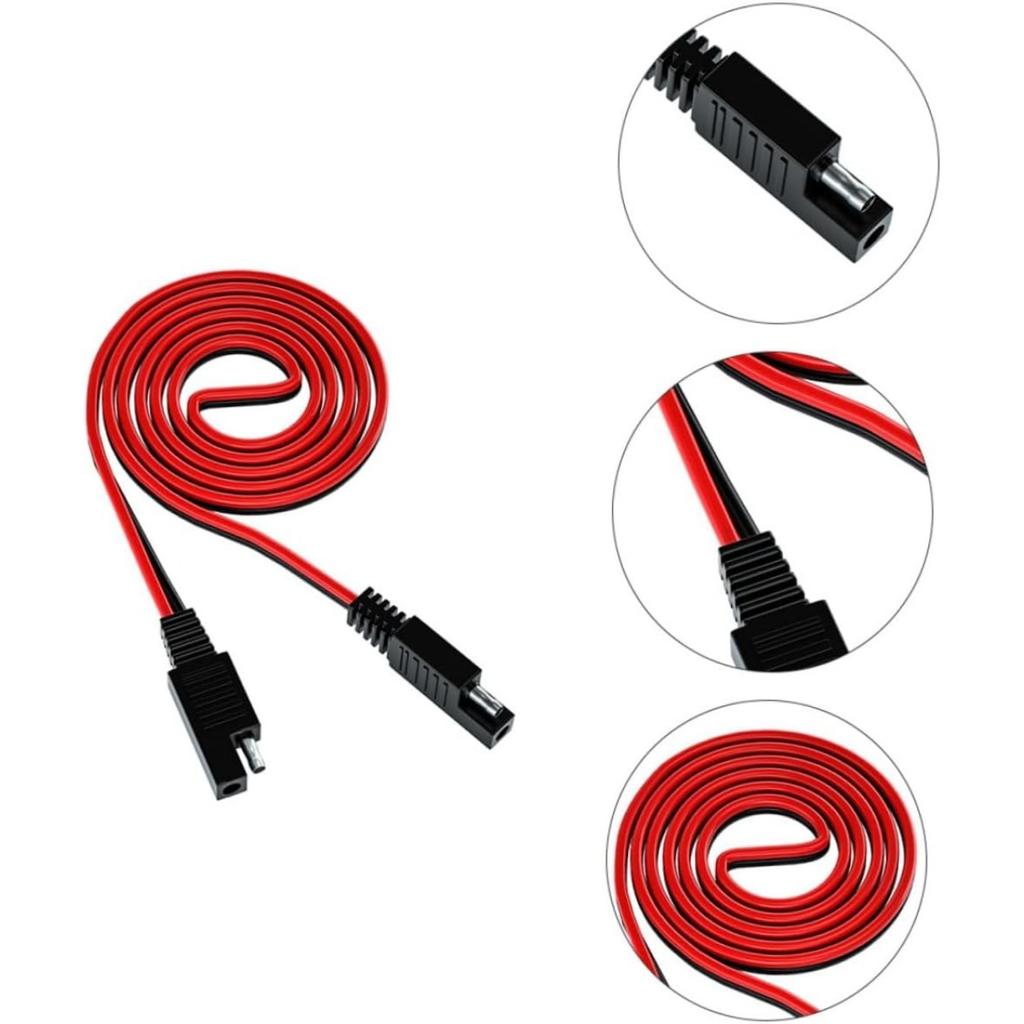 Cavo SAE Doppio Cavo di Estensione USB Doppia Interfaccia SAE Cavo Cavi Batteria Cablaggio Terminale Cavo di Estensione SAE Cavo Caricabatterie ABS per Moto