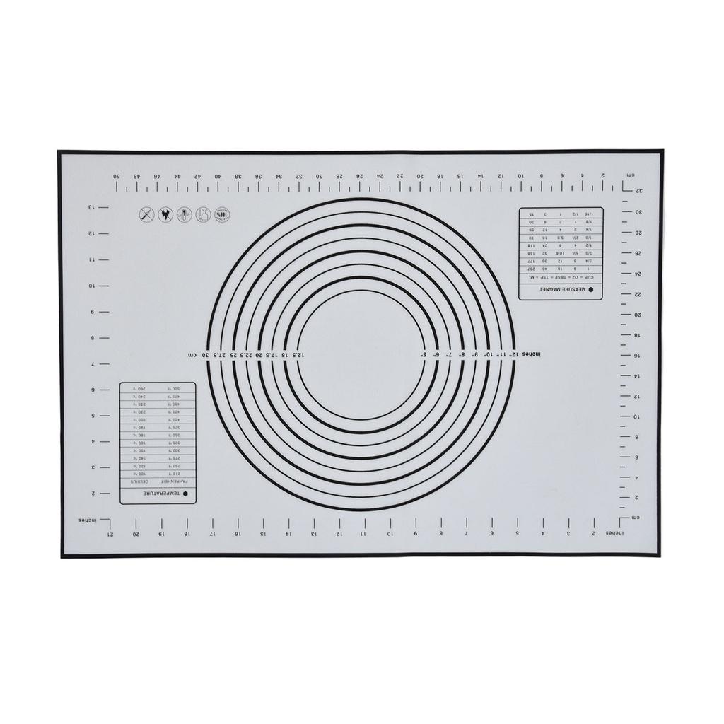 Silicone Dough Rolling Mat Fiberglass Kneading Mat 24 X 16 Inch Large Thickened Oven Baking Mat