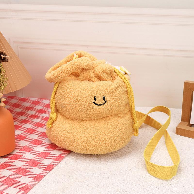 

Funny plush poo small satchel 2025 new fashion shoulder bag cute girl messenger bag bag 20*20*22cm жёлтый