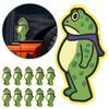 10PCS Frog Again The Machine Protest Stickers, Humor Fog Man Decals Bumper Sticker Decals for Car Window Laptop Water Bottles